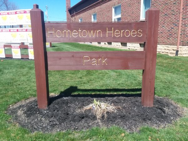HOMETOWN HEROES PARK MEMORIAL MARKER