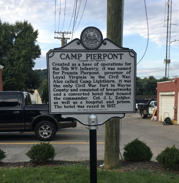 CAMP PIERPONT MEMORIAL MARKER