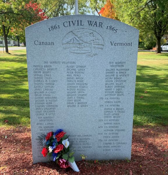 CANAAN VERMONT CIVIL WAR MEMORIAL