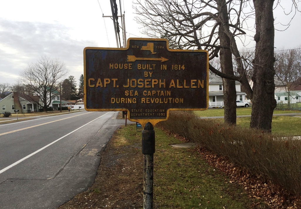 CAPT. JOSEPH ALLEN REVOLUTIONARY WAR MEMORIAL MARKER