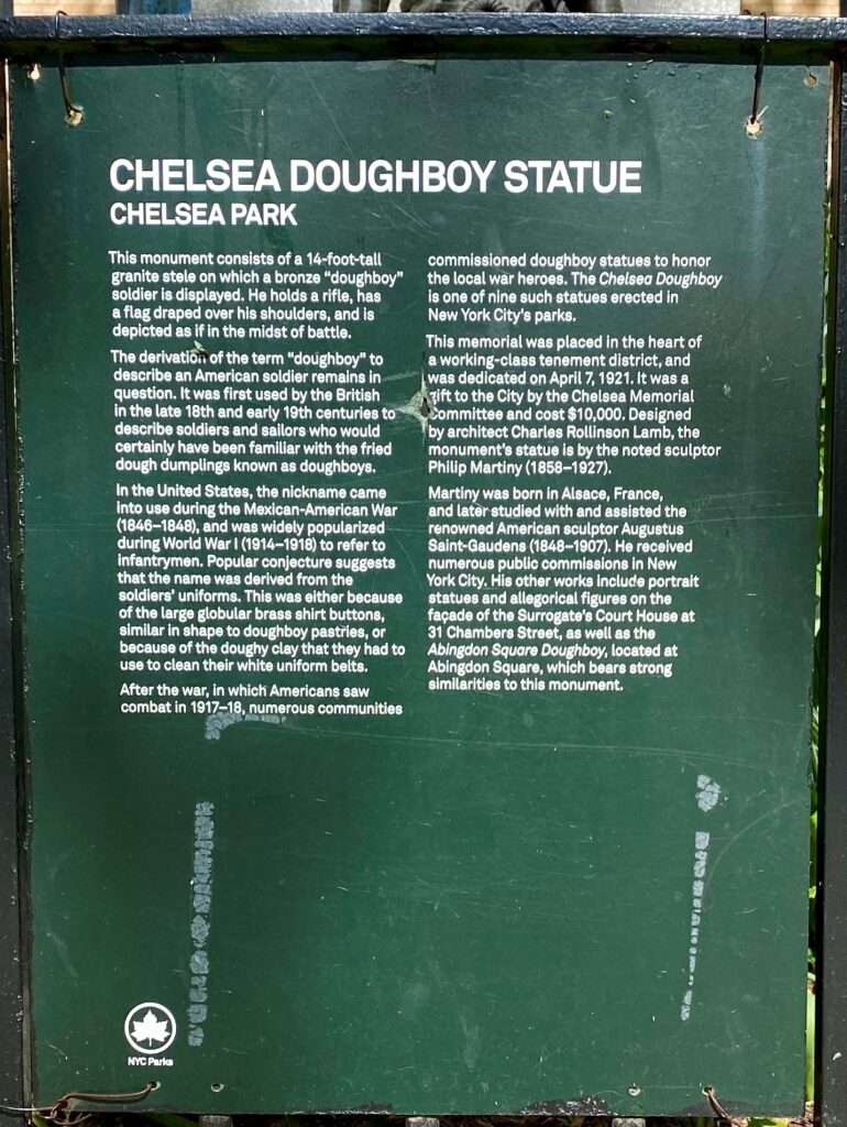 CHELSEA PARK WORLD WAR I MEMORIAL PLAQUE