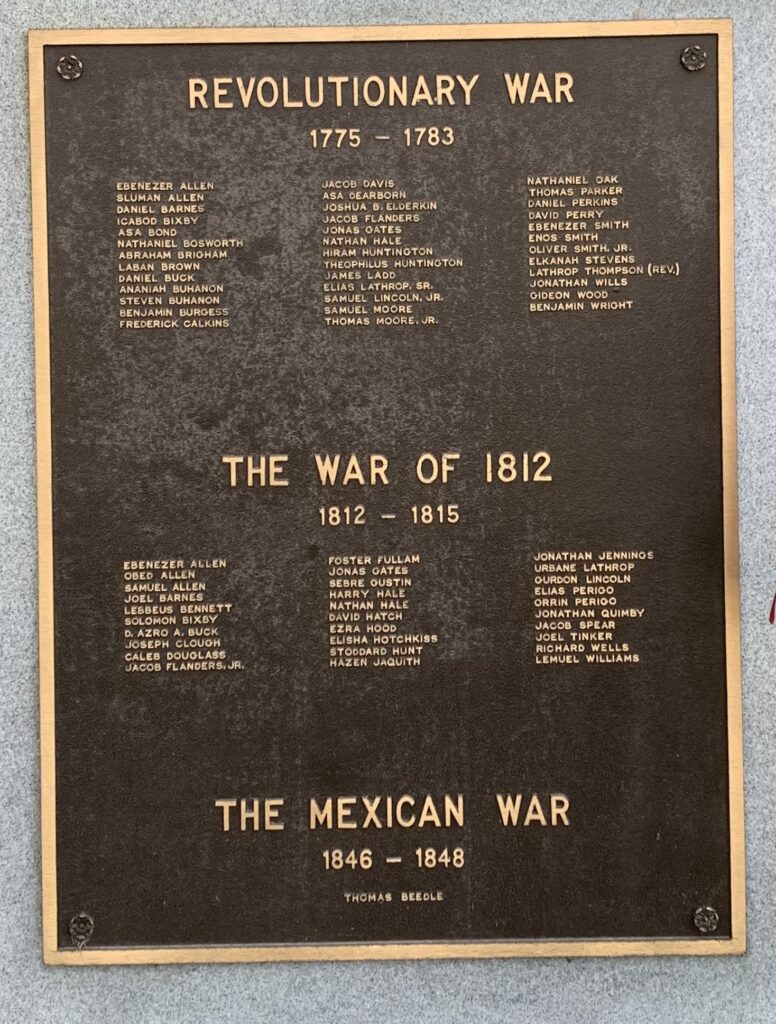 CHELSEA WAR VETERANS MEMORIAL PLAQUE A