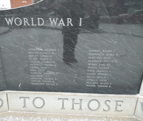 DEFIANCE COUNTY SUPREME SACRIFICE WAR MEMORIAL STONE B