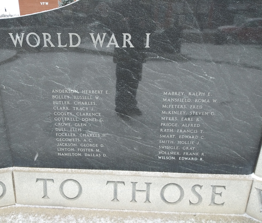 DEFIANCE COUNTY SUPREME SACRIFICE WAR MEMORIAL STONE B