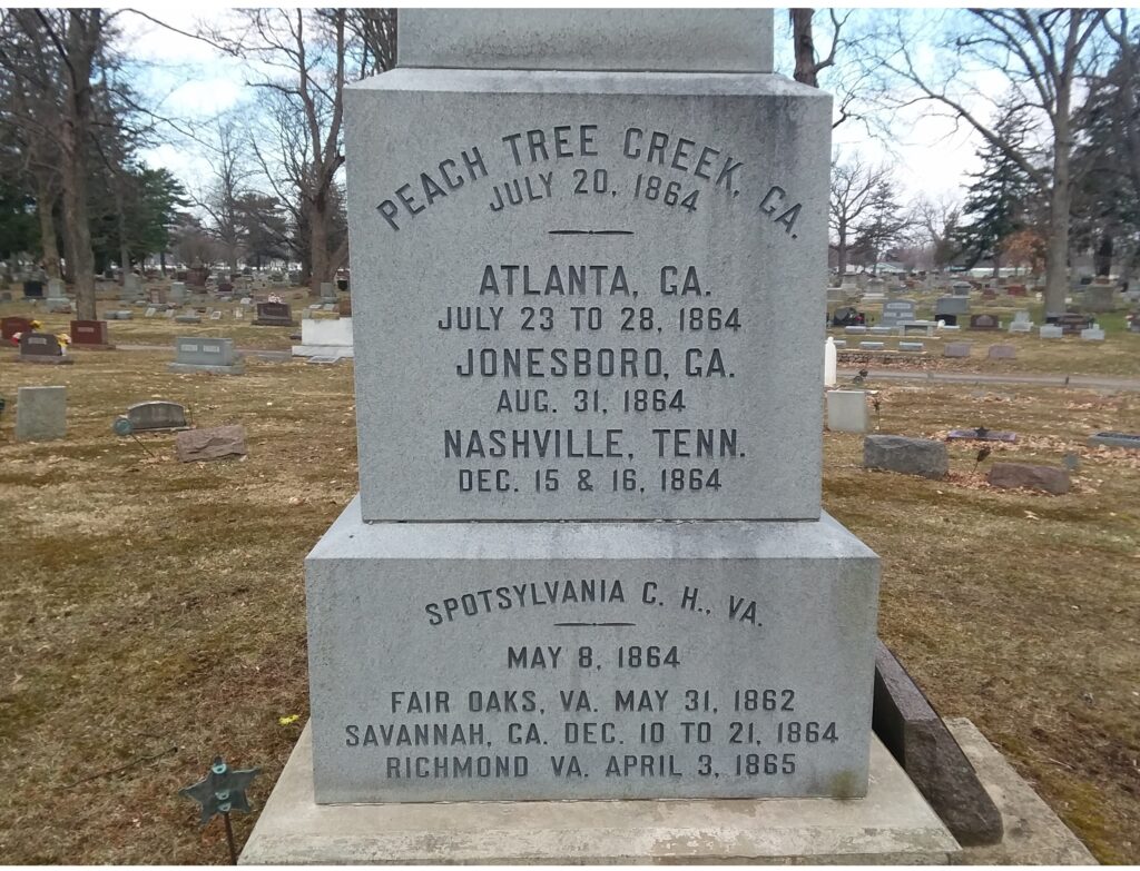 DEFIANCE CO, OHIO SOLDIERS & SAILORS WAR MEMORIAL SIDE D