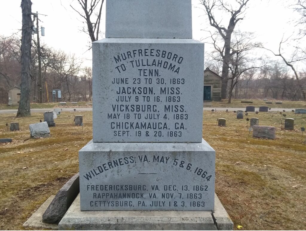 DEFIANCE CO, OHIO SOLDIERS & SAILORS WAR MEMORIAL SIDE B