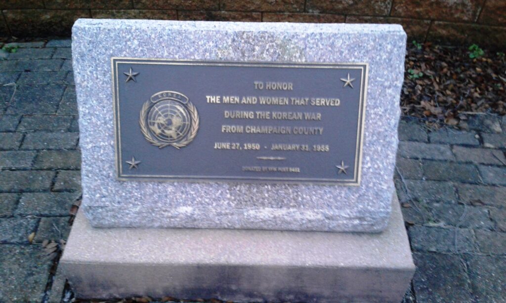 CHAMPAIGN COUNTY WAR MEMORIAL STONE D