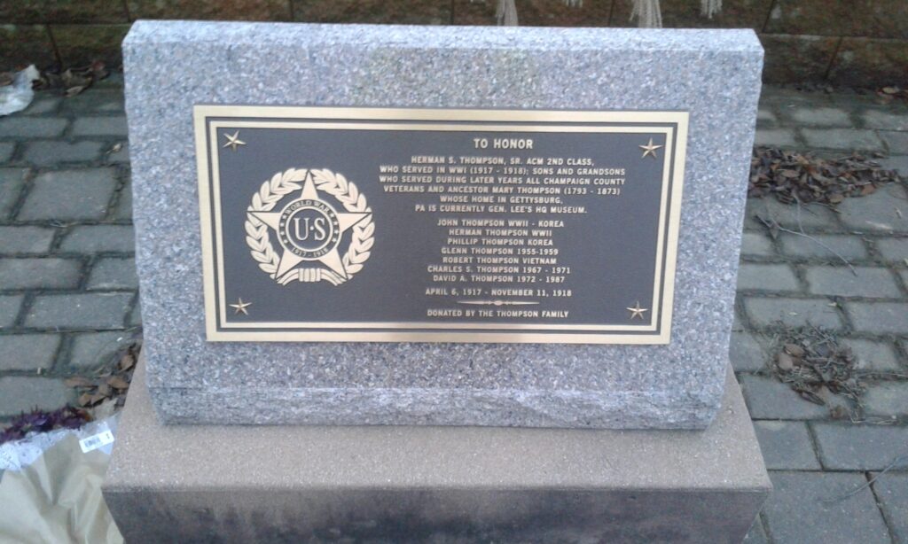 CHAMPAIGN COUNTY WAR MEMORIAL STONE C