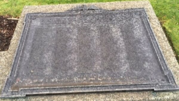 CITY OF RENTON WORLD WAR I MEMORIAL PLAQUE