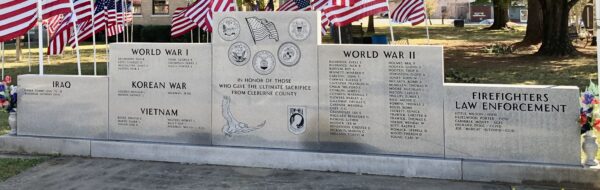 CLEBURNE COUNTY WAR MEMORIAL