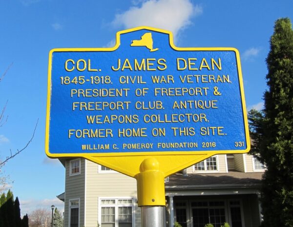 COL. JAMES DEAN WAR MEMORIAL MARKER