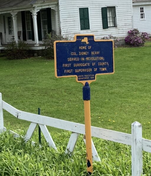 COL. SIDNEY BERRY REVOLUTIONARY WAR SOLDIER MEMORIAL MARKER