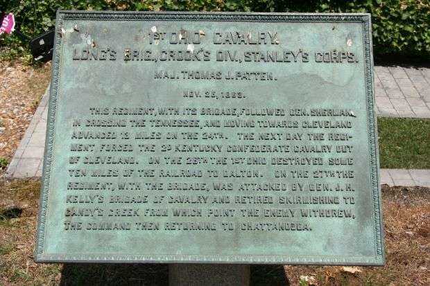 1ST OHIO CAVALRY MEMORIAL PLAQUE