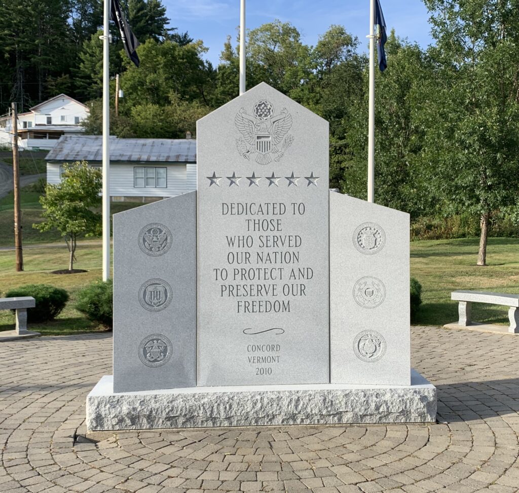 CONCORD VERMONT VETERANS MEMORIAL