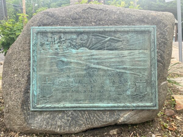 CORP. PILOT WILLIAM H. TAILER WAR MEMORIAL