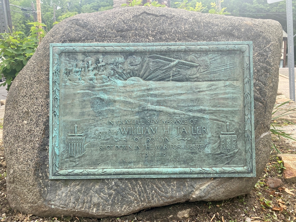 CORP. PILOT WILLIAM H. TAILER WAR MEMORIAL