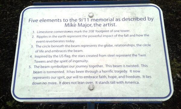 URBANA 9/11 MEMORIAL PLAQUE A