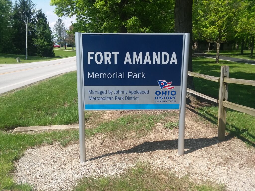 FORT AMANDA MEMORIAL PARK MARKER