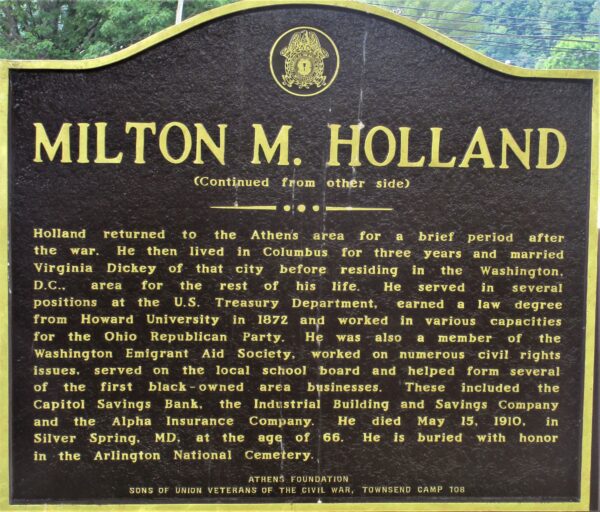 MILTON M. HOLLAND MEDAL OF HONOR WAR MEMORIAL M