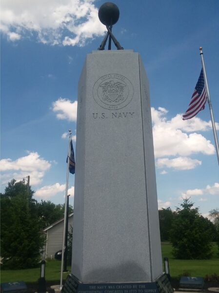 SPENCERVILLE ARMED FORCES MEMORIAL SIDE E