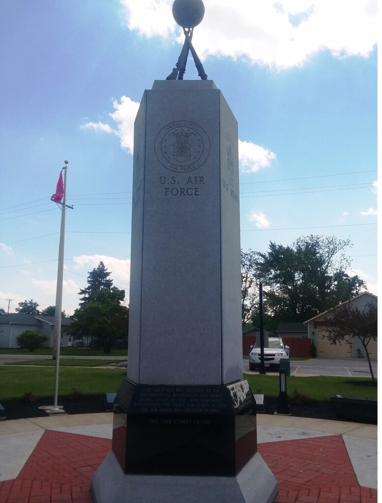 SPENCERVILLE ARMED FORCES MEMORIAL SIDE B
