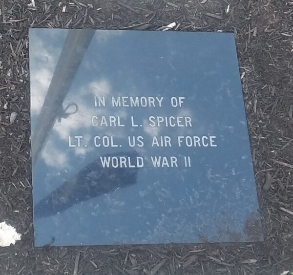 CARL L. SPICER WAR MEMORIAL TABLET