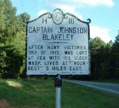 CAPTAIN JOHNSTON BLAKELEY MEMORIAL MARKER