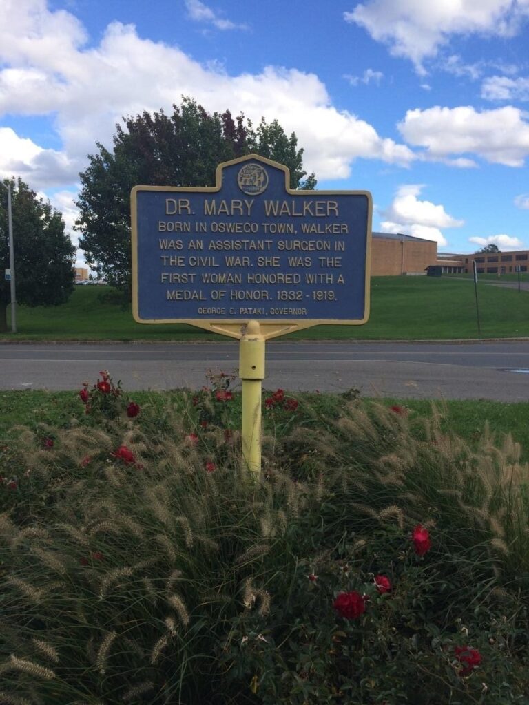 DR. MARY WALKER MEDAL OF HONOR WAR MEMORIAL MARKER
