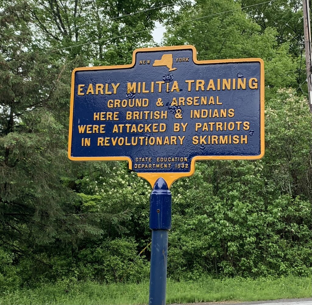 EARLY MILITIA TRAINING WAR MEMORIAL MARKER