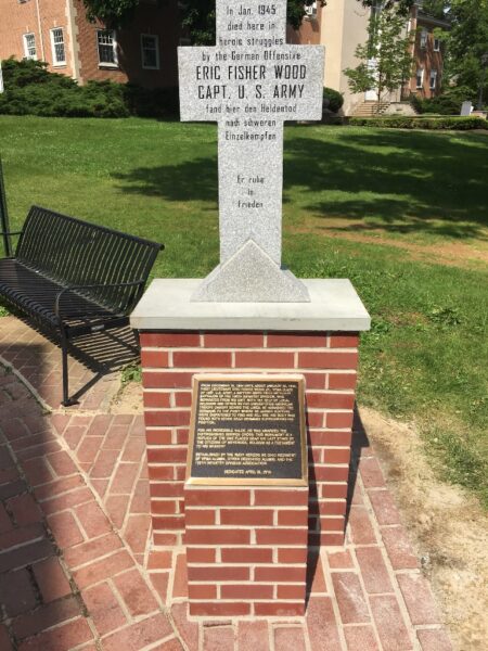 ERICK FISHER WOOD CAPT. U.S. ARMY MEMORIAL