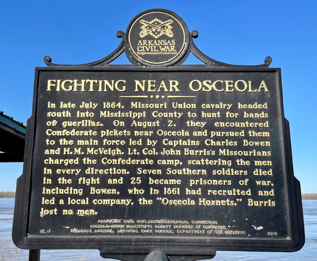FIGHTING NEAR OSCEOLA WAR MEMORIAL MARKER