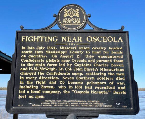 FIGHTING NEAR OSCEOLA WAR MEMORIAL MARKER