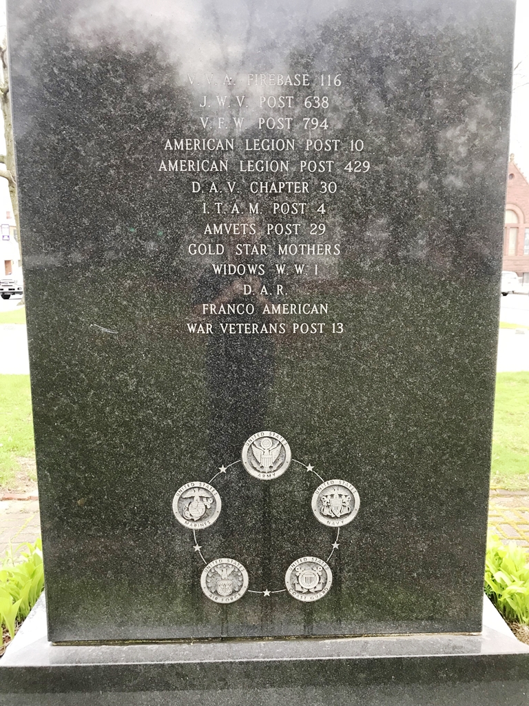 FITCHBURG KOREA VIETNAM WAR MEMORIAL SIDE C