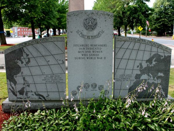 FITCHBURG LEST WE FORGET WORLD WAR II MEMORIAL