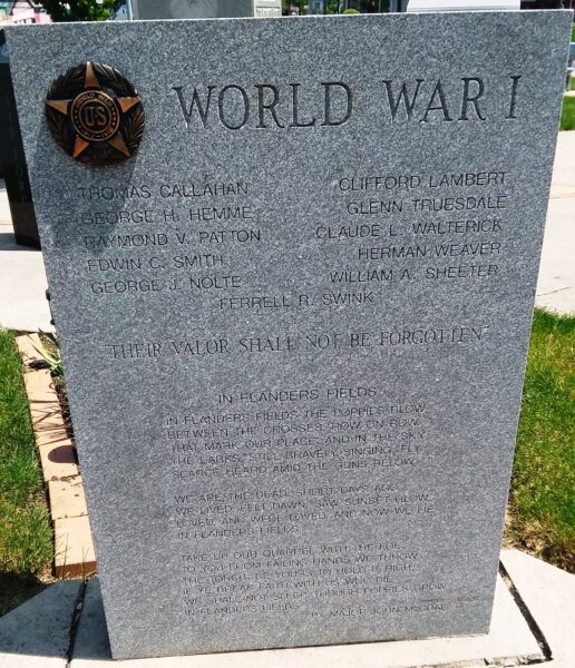DELPHOS WORLD WAR I MEMORIAL