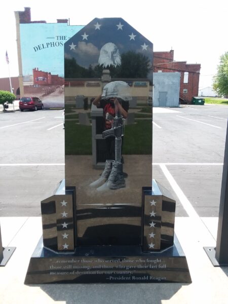 DELPHOS, OH VETERANS MEMORIAL CENTER STONE