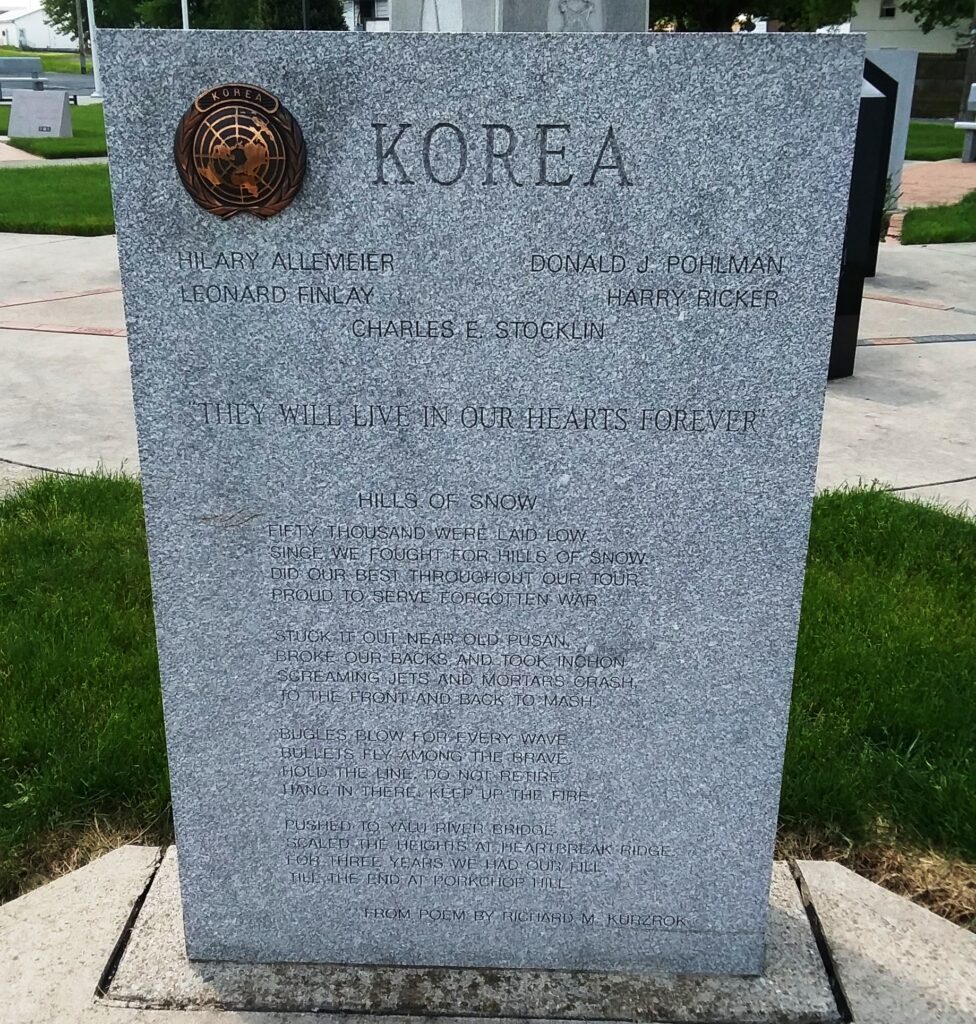 DELPHOS KOREA WAR MEMORIAL