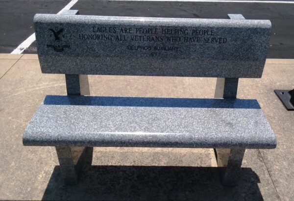DELPHOS AUXILIARY 471 VETERANS MEMORIAL BENCH