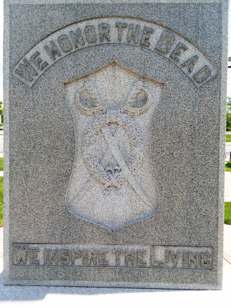 REUL POST NO. 95 G.A.R. CIVIL WAR MEMORIAL SIDE D