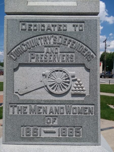 REUL POST NO. 95 G.A.R. CIVIL WAR MEMORIAL SIDE C