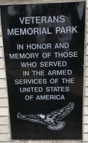 DAWSON VETERANS MEMORIAL PARK PLAQUE