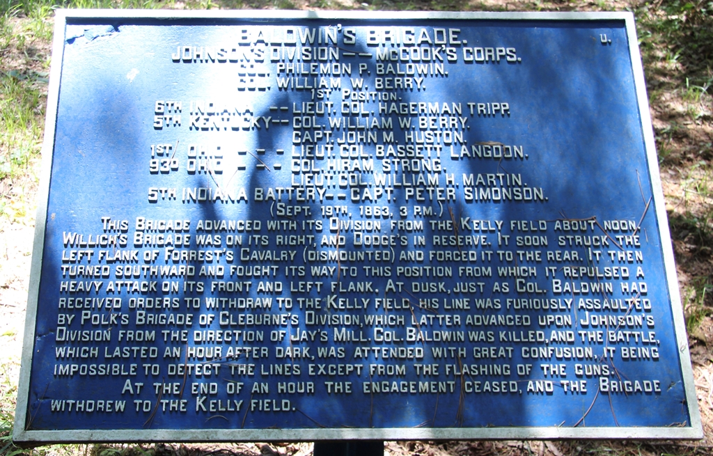 BALDWIN’S BRIGADE WAR MEMORIAL PLAQUE III