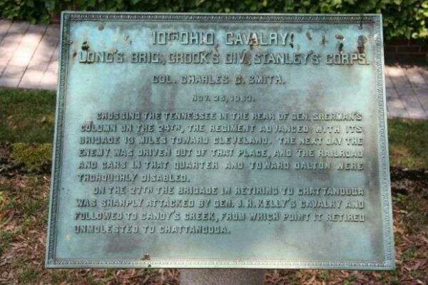 10TH OHIO CAVALRY MEMORIAL PLAQUE