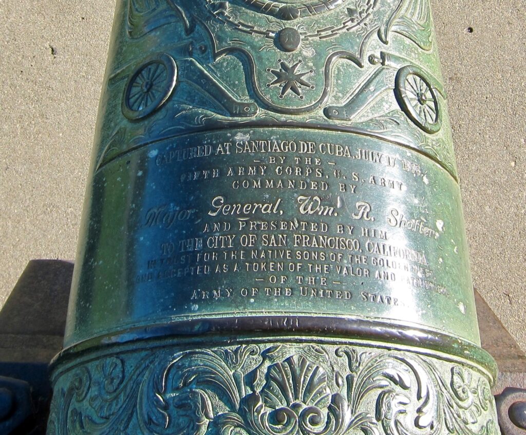 FRENCH 24 POUNDER WAR MEMORIAL CANNON INSCRIPTION