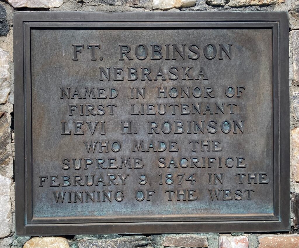 FT. ROBINSON NEBRASKA MEMORIAL PLAQUE