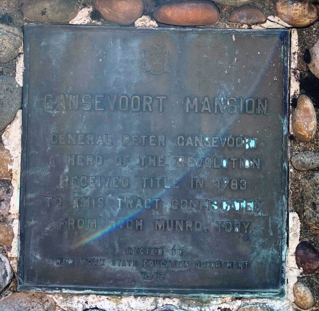 GANSEVOORT MANSION MEMORIAL PLAQUE