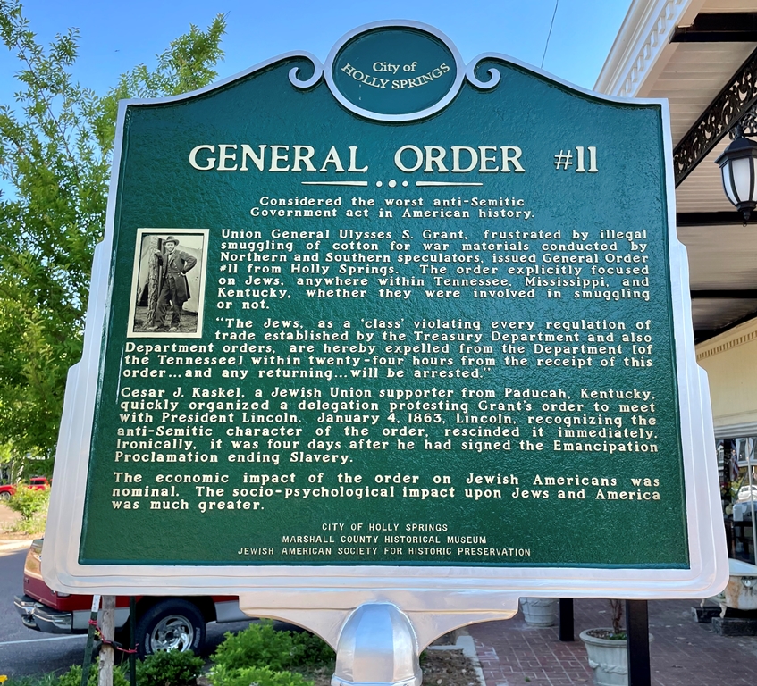 GENERAL ORDER #11 WAR MEMORIAL MARKER