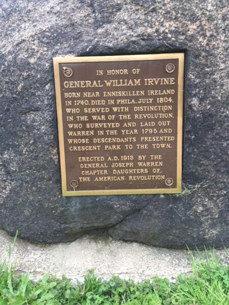 GENERAL WILLIAM IRVINE WAR MEMORIAL