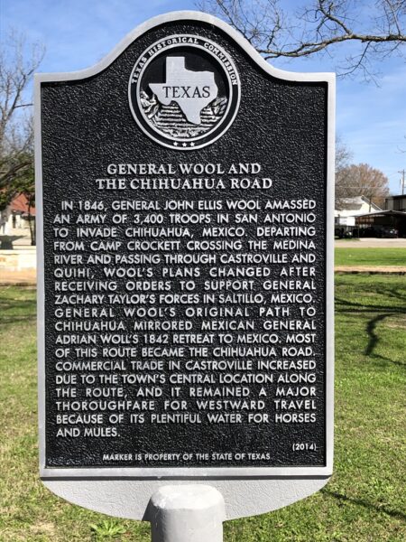 GENERAL WOOL AND THE CHIHUAHUA ROAD MEMORIAL MARKER
