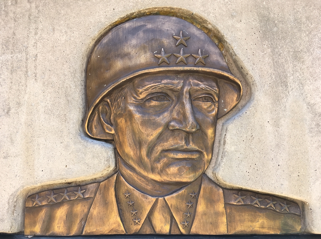 GEORGE SMITH PATTON, JR. WAR MEMORIAL BRONZE PORTRAIT